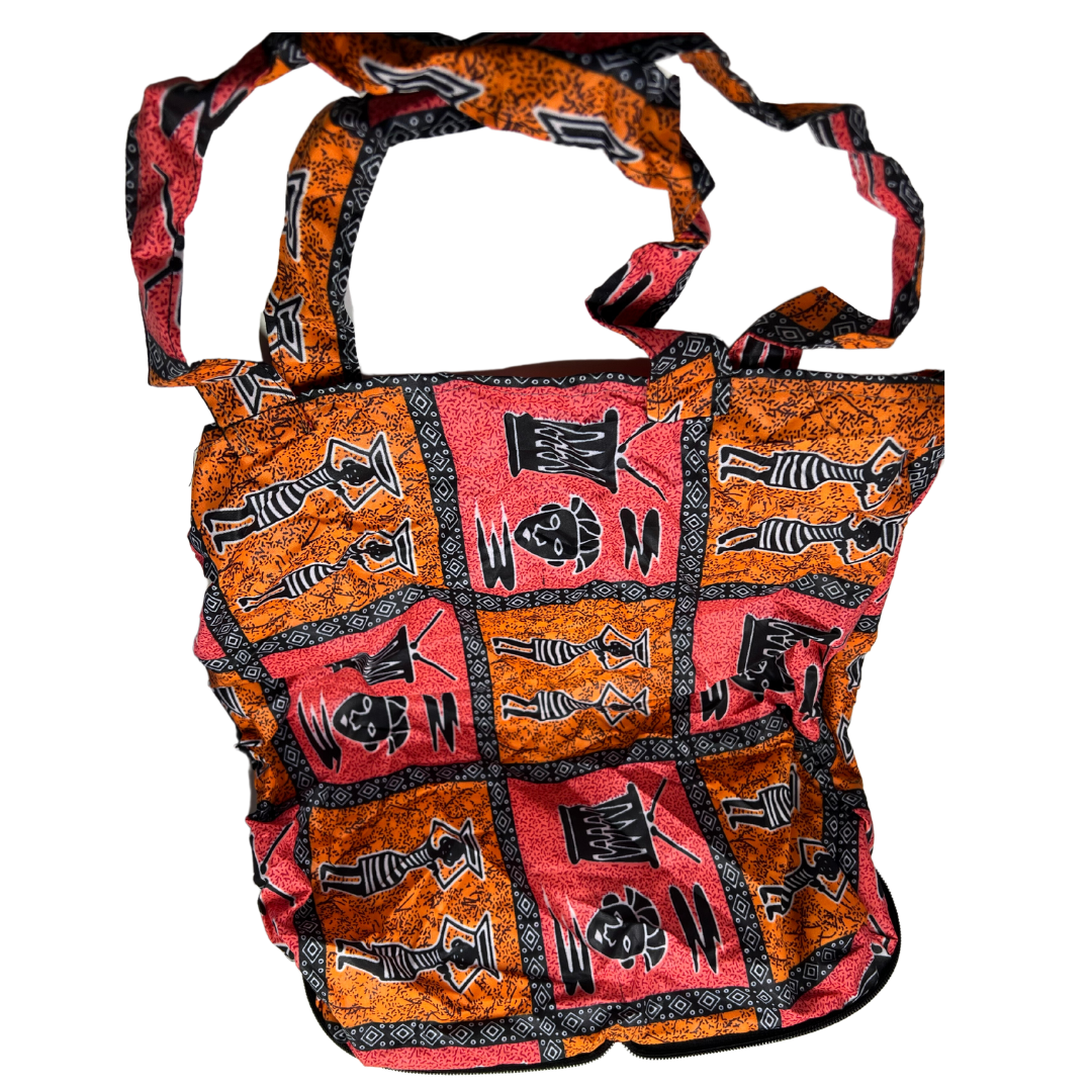 Rwandan Heart Pouch Tote Bag
